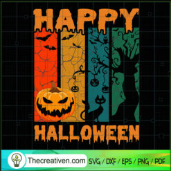 Pumpkin Happy Halloween SVG Cut File for Cricut & Silh Design 42247