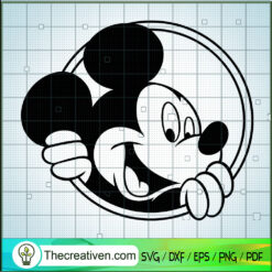 Mickey In Circle SVG, Mickey And Minnie SVG, Walt Disney SVG