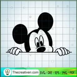 Mickey Poke Head Out SVG, Mickey And Minnie SVG, Walt Disney SVG