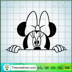 Minnie Poke Head Out SVG, Mickey And Minnie SVG, Walt Disney SVG