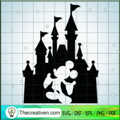 Walt Disney Castle Mickey Shadow SVG Cut File for Cric Design 41950