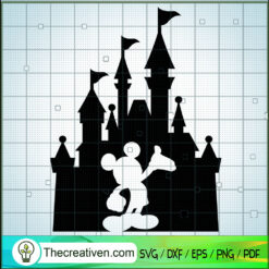 Walt Disney Castle Mickey Shadow SVG Cut File for Cric Design 41951