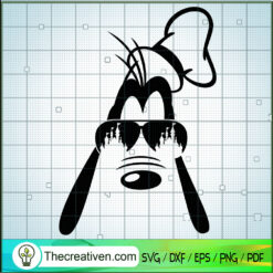 Pluto Disney Castle In Sunglasses SVG Cut File for Cricut & Silhouette