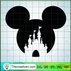 Mickey Head Castle SVG, Mickey And Minnie SVG, Walt Disney SVG