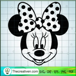 Cute Minnie Face SVG, Mickey And Minnie SVG, Walt Disney SVG