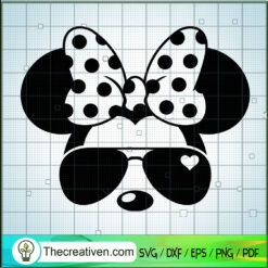 Minnie Polka Dot Bow SVG, Mickey And Minnie SVG, Walt Disney SVG