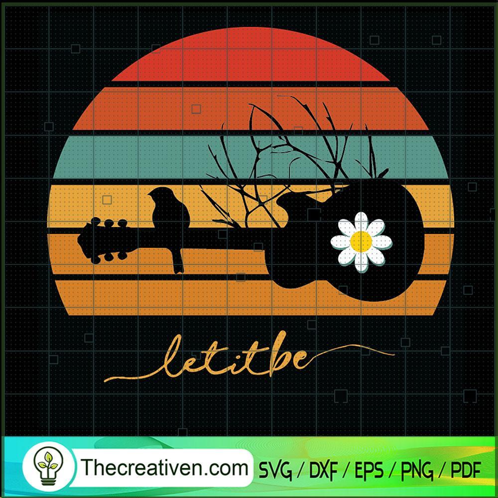 Let It Bee Guitar Music SVG, Guitar Music SVG, Hippie SVG 1 Let It Bee Guitar Music SVG, Guitar Music SVG, Hippie SVG