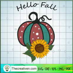 Fall Pumpkin SVG Cut File for Cricut & Silhouette Design 41814