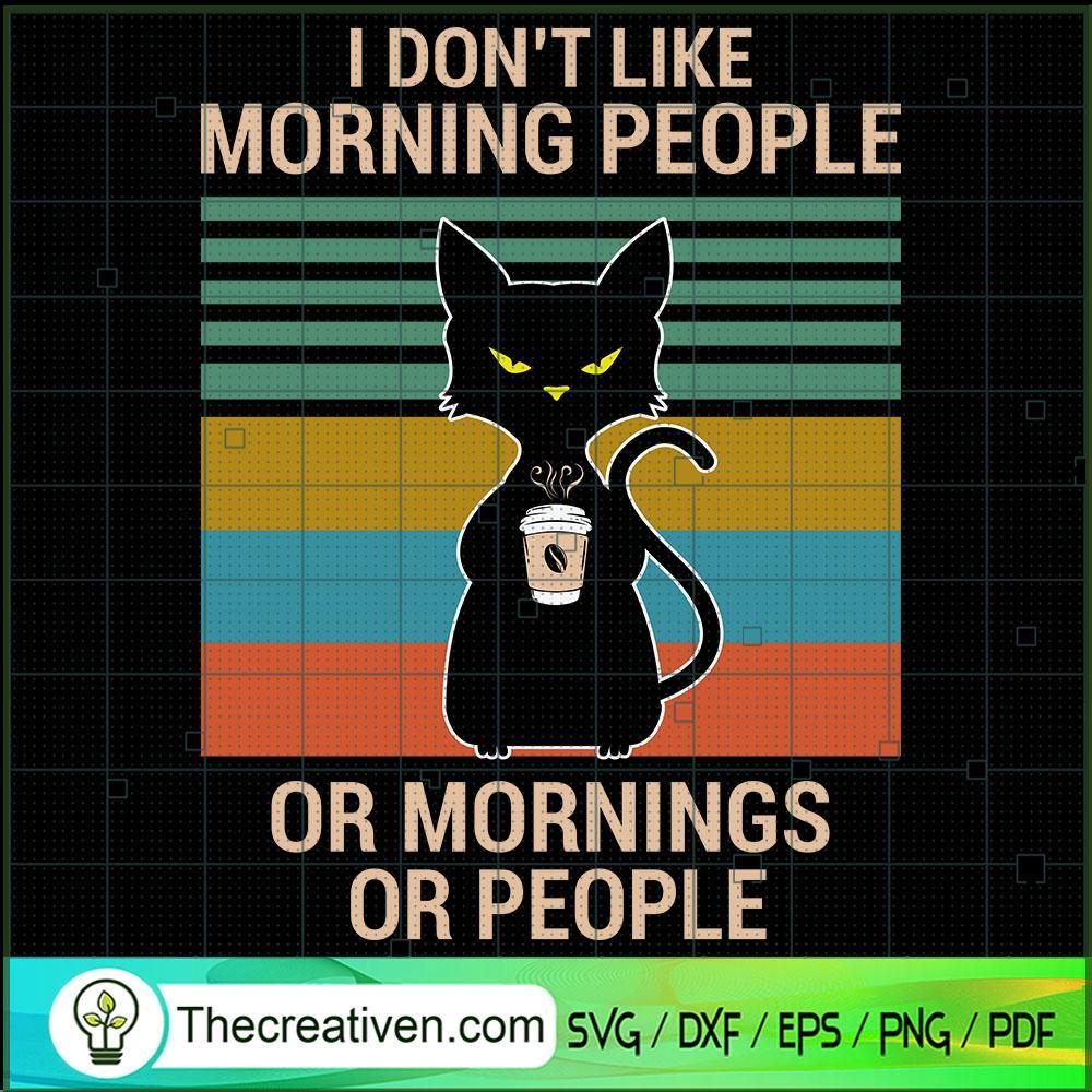 I Hate Morning People Coffee Black Cat SVG Cut File fo Design 41813 1 I Hate Morning People Coffee Black Cat SVG Cut File fo Design 41813