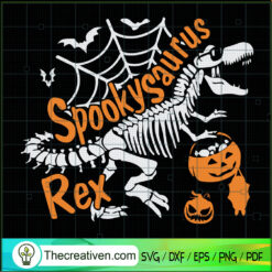 Spookysaurus Rex SVG Cut File for Cricut & Silhouette