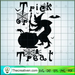 Trick or Treat Halloween SVG Cut File for Cricut & Sil Design 41782