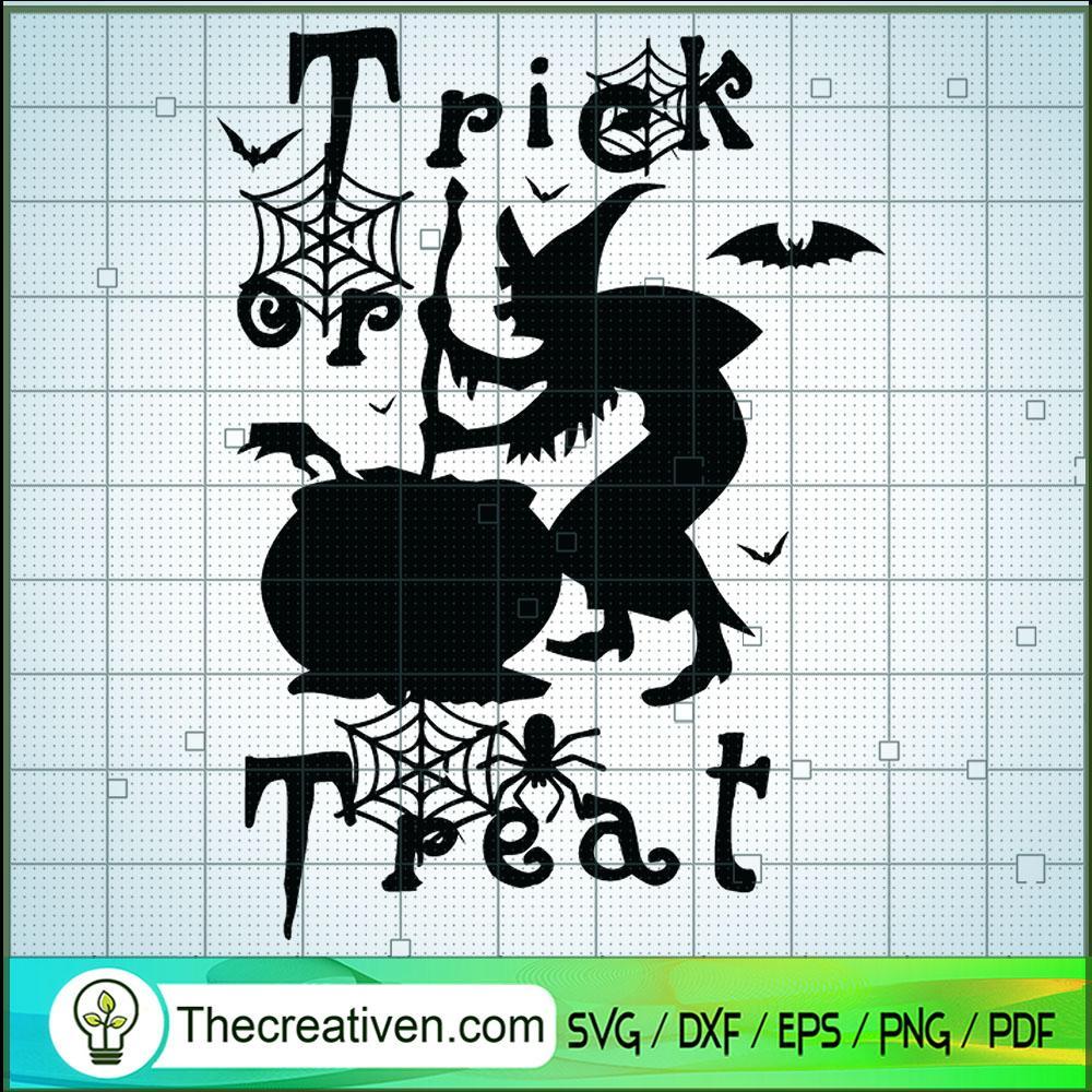 Trick or Treat Halloween SVG Cut File for Cricut & Sil Design 41782 1 Trick or Treat Halloween SVG Cut File for Cricut & Sil Design 41782