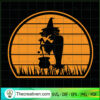 Vintage Witch Halloween Design SVG Cut File for Cricut & Silhouette