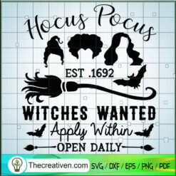 Hocus Pocus Co Est .1692 Wit SVG Cut File for Cricut