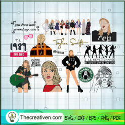 Colorful Taylor Swift Bundle SVG, Taylor Swift SVG, Bundle SVG