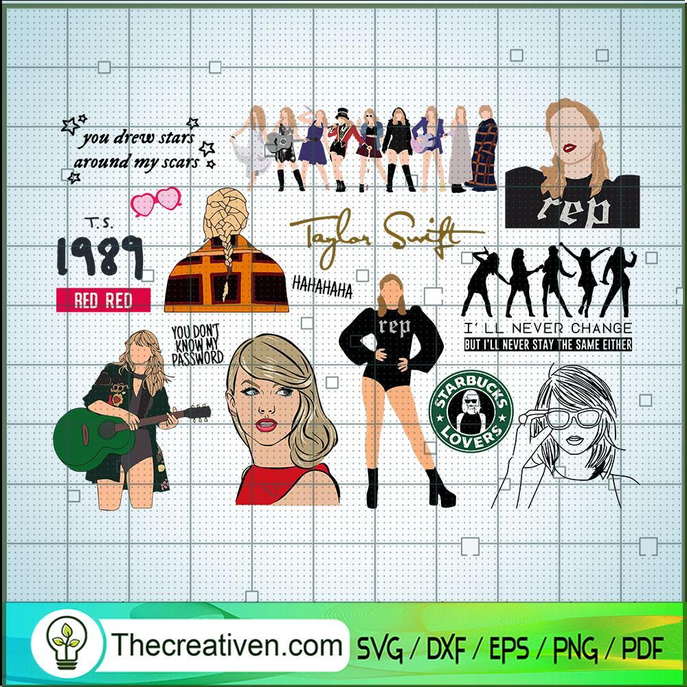 Taylor Swift Bundle SVG, Taylor Swift SVG, Bundle SVG - Premium ...