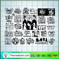 Vilains Witch Bundle SVG, Halloween SVG, Bundle SVG