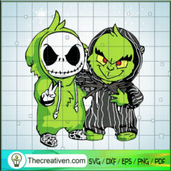 Grinch And Jack Skellington SVG, Grinch SVG, Christmas SVG