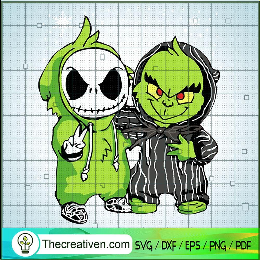 Grinch And Jack Skellington SVG, Grinch SVG, Christmas SVG 1 Grinch And Jack Skellington SVG, Grinch SVG, Christmas SVG