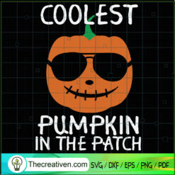 Coolest Pumpkin In The Patch SVG Cut File for Cricut & Design 41608