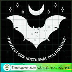 Protect Our Nocturnal Pollinators SVG Cut File for Cricut & Silhouette