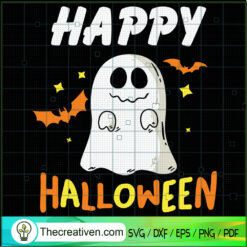 Happy Halloween Boo SVG Cut File for Cricut & Silhouette