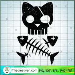 Meow Skeleton SVG Cut File for Cricut & Silhouette