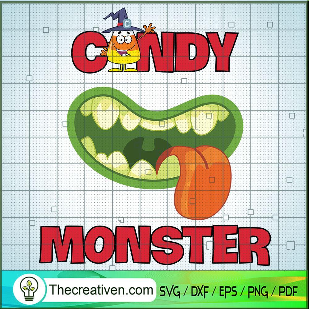 Candy Monster SVG Cut File for Cricut & Silhouette 1 Candy Monster SVG Cut File for Cricut & Silhouette
