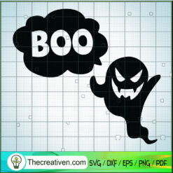 Boo Ghost SVG Cut File for Cricut & Silhouette