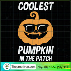 Coolest Pumpkin In The Patch SVG Cut File for Cricut & Design 41283