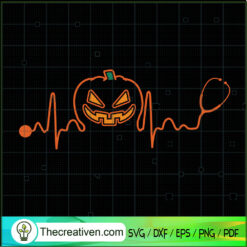 Pumpkin Beat SVG Cut File for Cricut & Silhouette