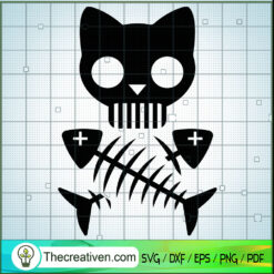 Cat Skeleton SVG Cut File for Cricut & Silhouette