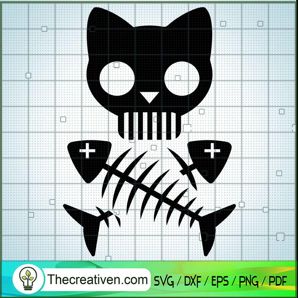 Cat Skeleton SVG, Halloween SVG, Scary SVG, Oct 31 SVG 1 Tweetii 201020 NT 15 copy