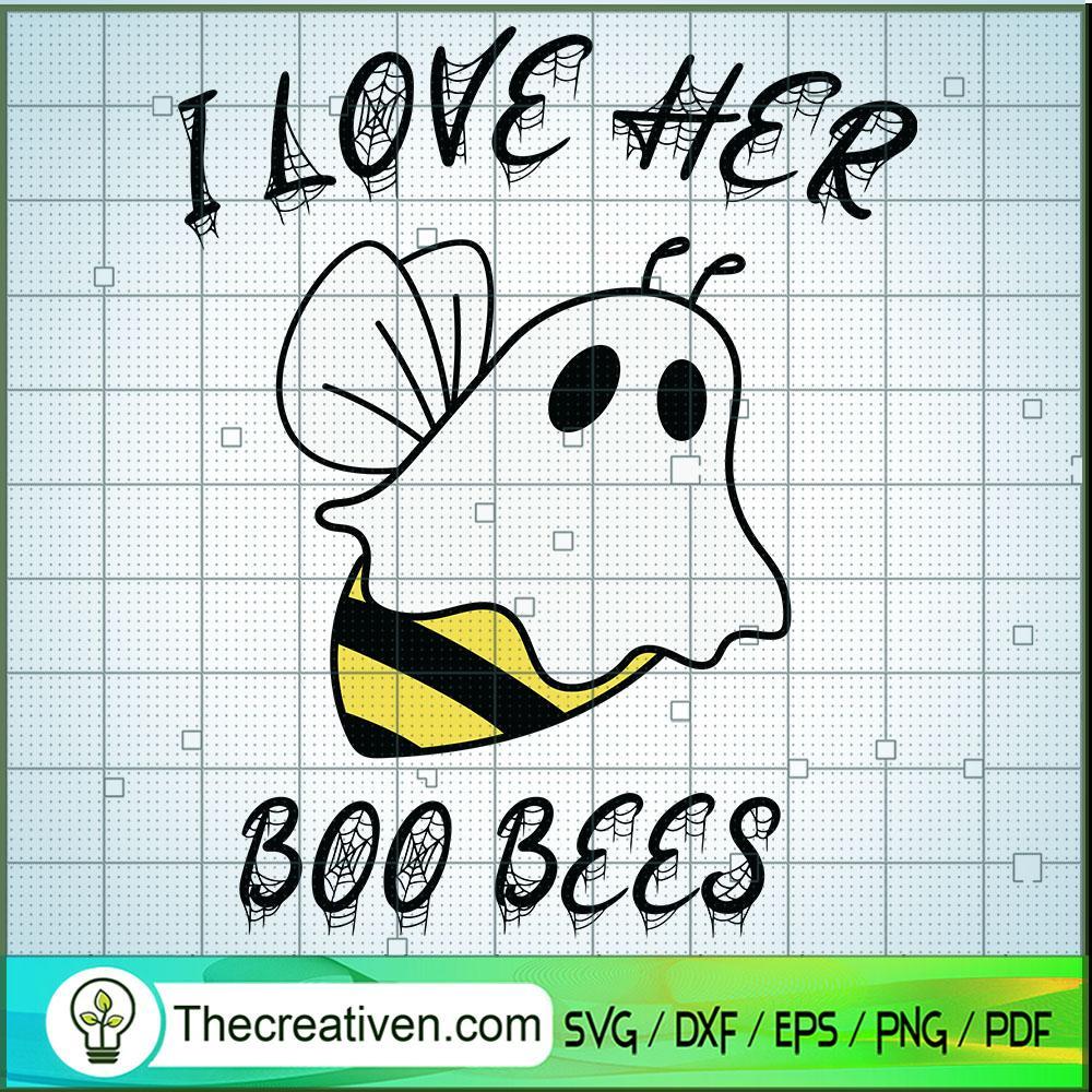I Love Her Boo Bees SVG, Halloween SVG, Scary SVG, Oct 31 SVG 1 Tweetii 201019 UP 09 copy