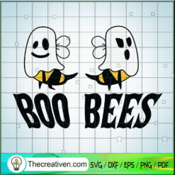 Cute Boo Bees SVG Cut File for Cricut & Silhouette