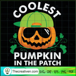 Coolest Pumpkin In The Patch SVG Cut File for Cricut & Design 41120