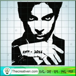 Prince Purple Rain Hand SVG, Purple Rain SVG, Prince Rogers Nelson SVG