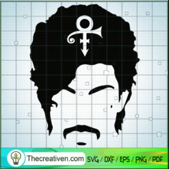 Prince with Hair Prince Logo SVG Cut File for Cricut & Silhouette