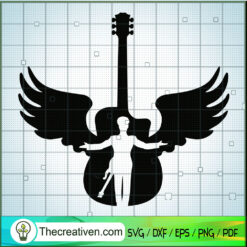 Prince Guitar Angle SVG, Purple Rain SVG, Prince Rogers Nelson SVG