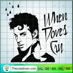 When Doves Cry - Prince Face SVG Cut File for Cricut & Silhouette