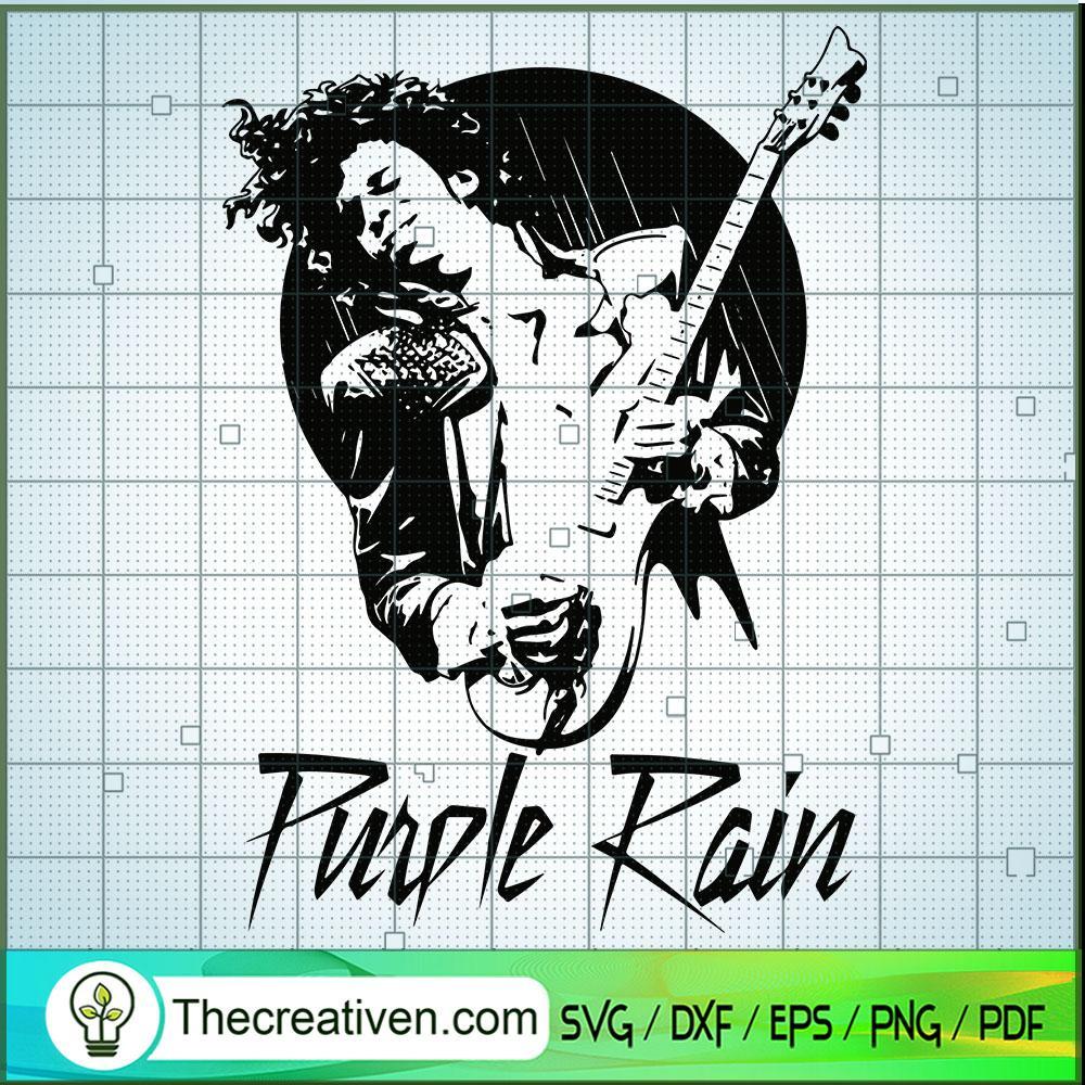 Purple Rain - Prince Singing SVG Cut File for Cricut & Silhouette 1 Purple Rain - Prince Singing SVG Cut File for Cricut & Silhouette