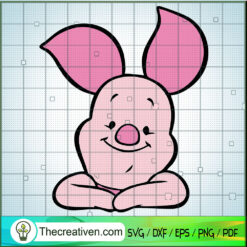 Piglet Relaxing SVG, Winnie The Pooh SVG, Disney SVG