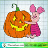 Piglet Hug Halloween Pumpkin SVG, Winnie The Pooh SVG, Disney SVG 2 Winnie 02 PNG copy