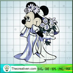Bride Minnie SVG, Minnie SVG, Disney SVG