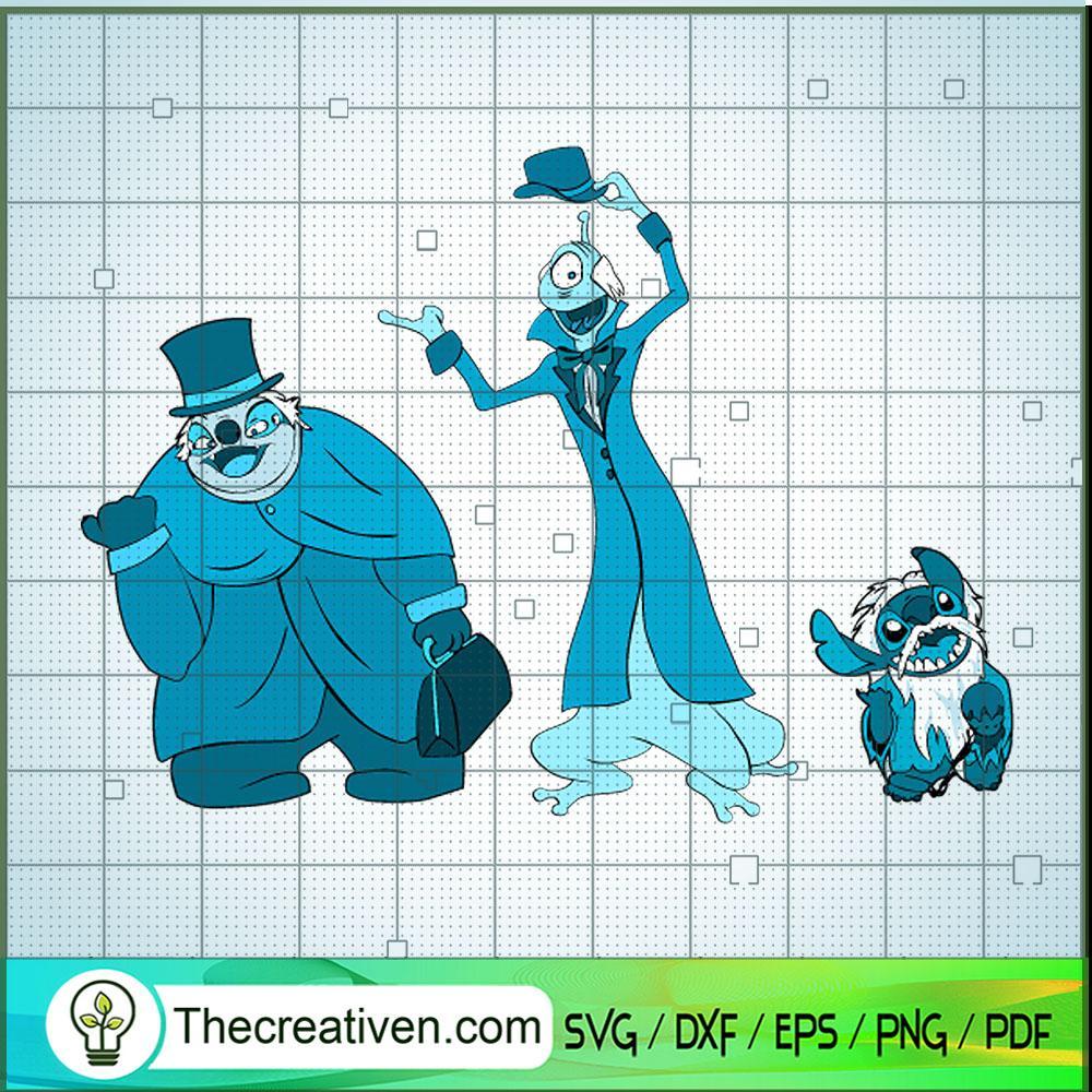 Hitchhiking Ghost And Stitch SVG Cut File for Cricut & Silhouette 1 Hitchhiking Ghost And Stitch SVG Cut File for Cricut & Silhouette