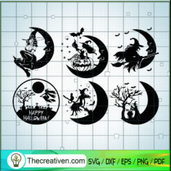 Halloween Sexy Witch Bundle SVG, Halloween Bundle SVG, Horror SVG