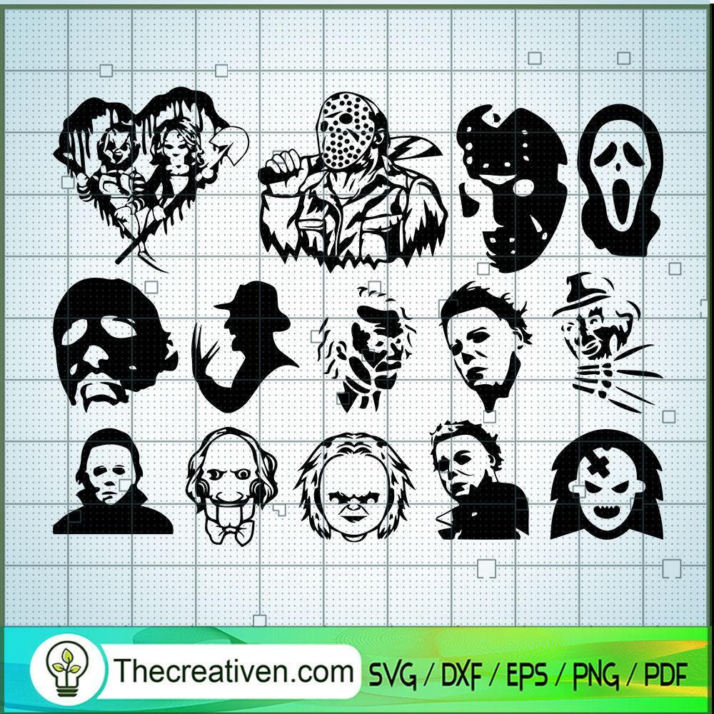 Bundle Face Horror Halloween SVG, Halloween SVG, Horror SVG 1 Bundle Face Horror Halloween SVG, Halloween SVG, Horror SVG