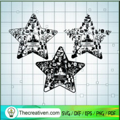 Bundle 3 Star Halloween SVG, Halloween SVG, Horror SVG