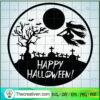 Happy Halloween In Circle SVG, Halloween SVG, Horror SVG 2 Halloween Sexy Witch On Moon 2 copy