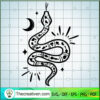 Snake And Moon SVG, Mystery SVG, Spirituality SVG, Mystic SVG 2 Snake and moon copy